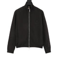 Dior Women's Men's Black Stand-Collar Logo Patch Jacket