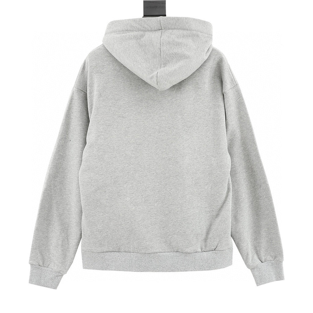Celine Dual-Tone Logo Webbing Drawstring Oversized Hoodie
