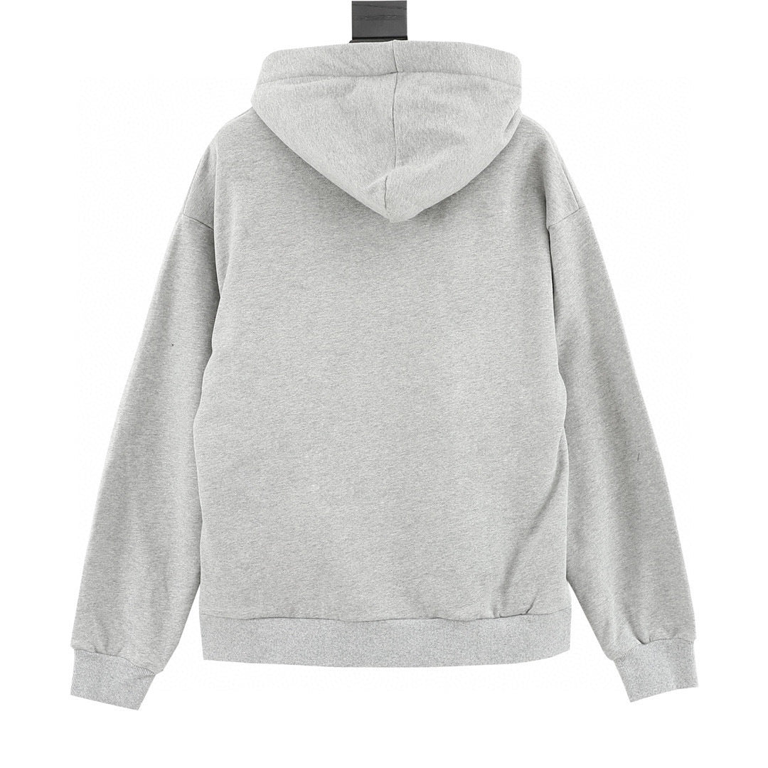 Celine Dual-Tone Logo Webbing Drawstring Oversized Hoodie