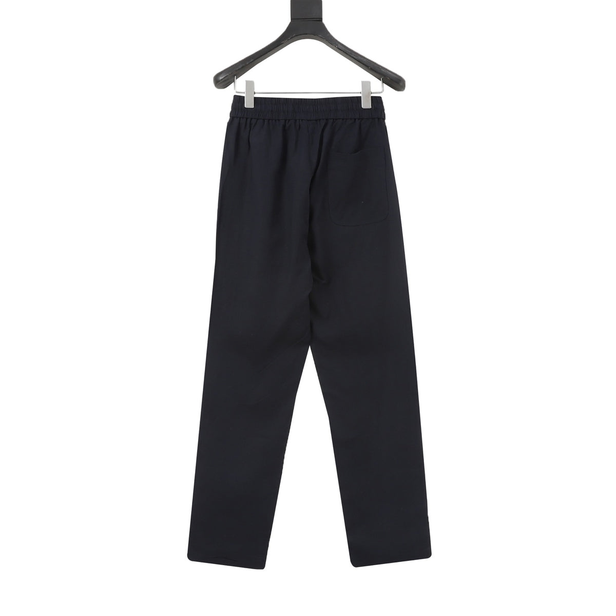 Loewe Women's Men's Black Elasticated-Waist Linen Trousers