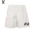 Acne Studios Men's White Pink Stripe Football Shorts
