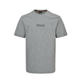 Zegna Men's Grey Dark Logo Print T-Shirt