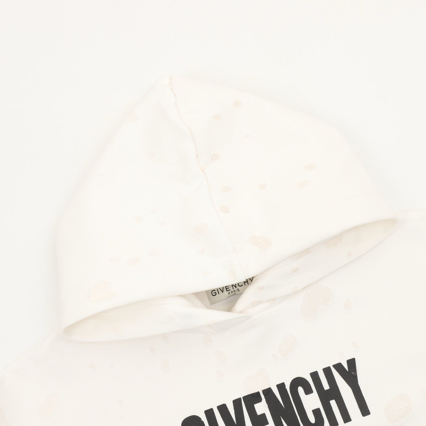 Givenchy Distressed Small Letter Print Hoodie