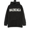 Balenciaga 26SS Destroyed Logo Print Washed Hoodie