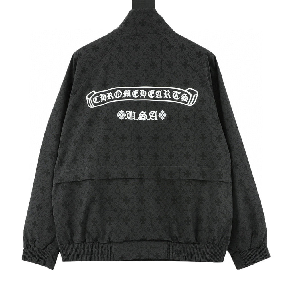 CH All-Over Tonal Pattern Trench Coat