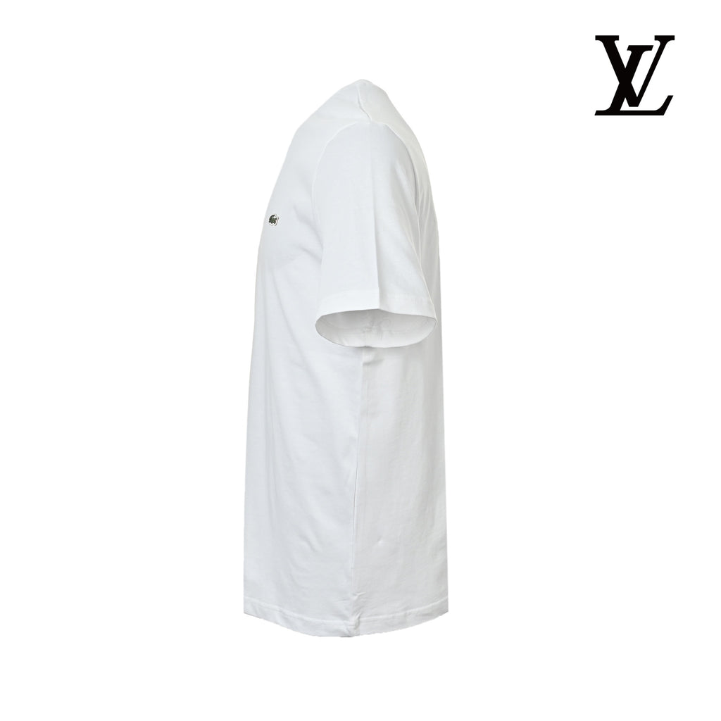Lacoste Men's White Logo Patch T-Shirt