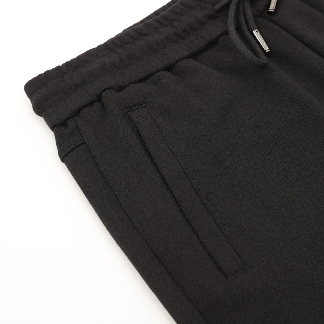 Moncler Women's Men's Black Drawstring Cuffed Sweatpants Joggers