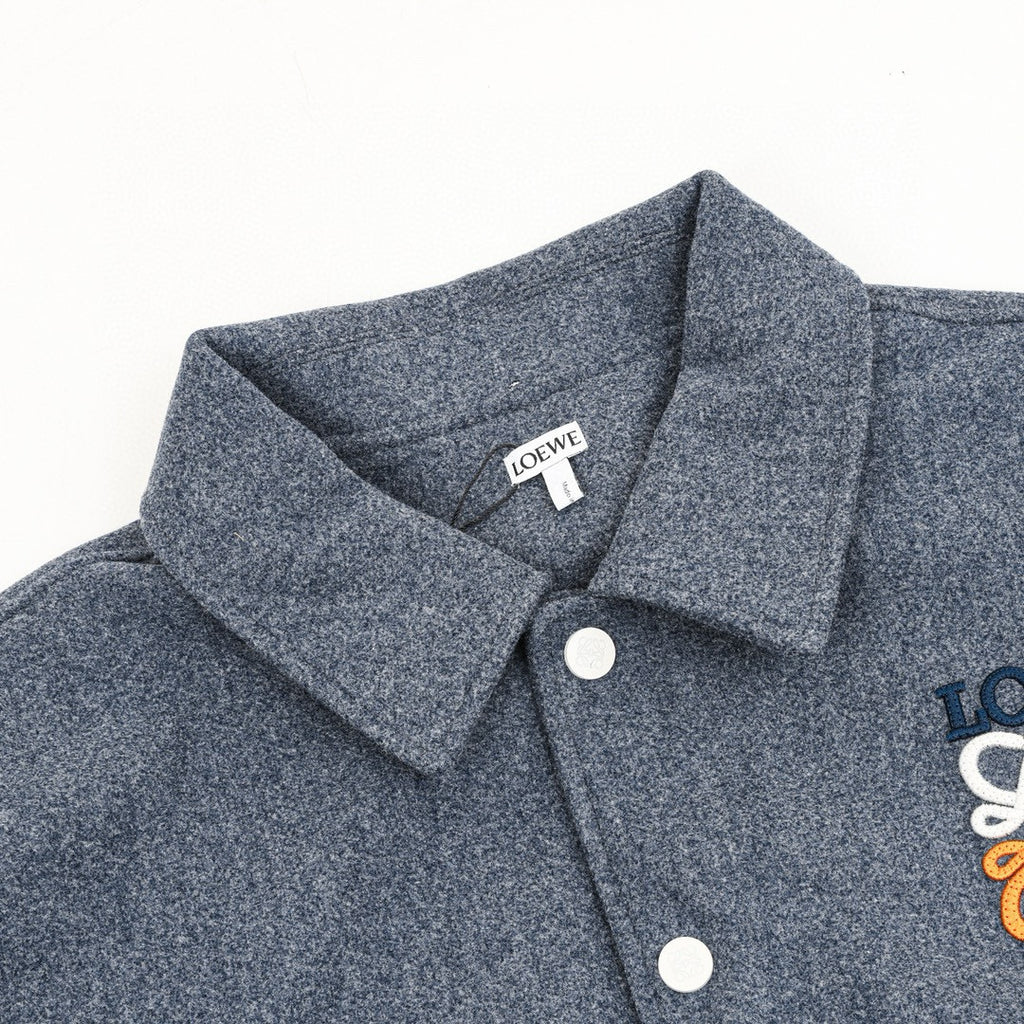 Loewe Four-Color Anagram Patchwork Varsity Jacket