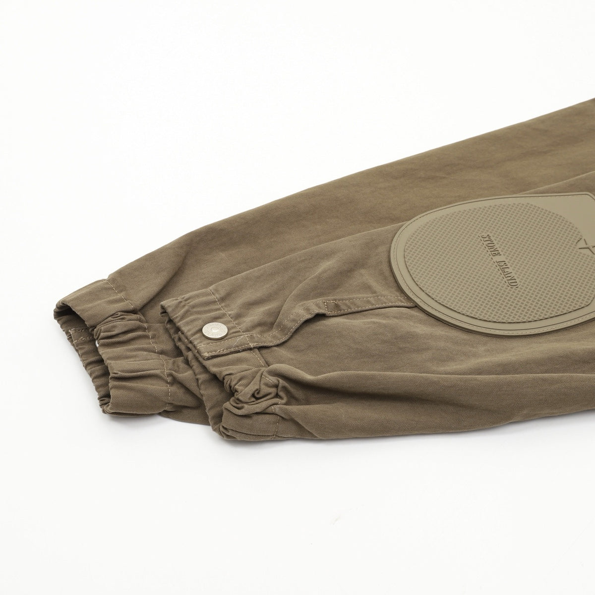 Stone Island Women's & Men's Olive Compass Patch Zip-Up Jacket