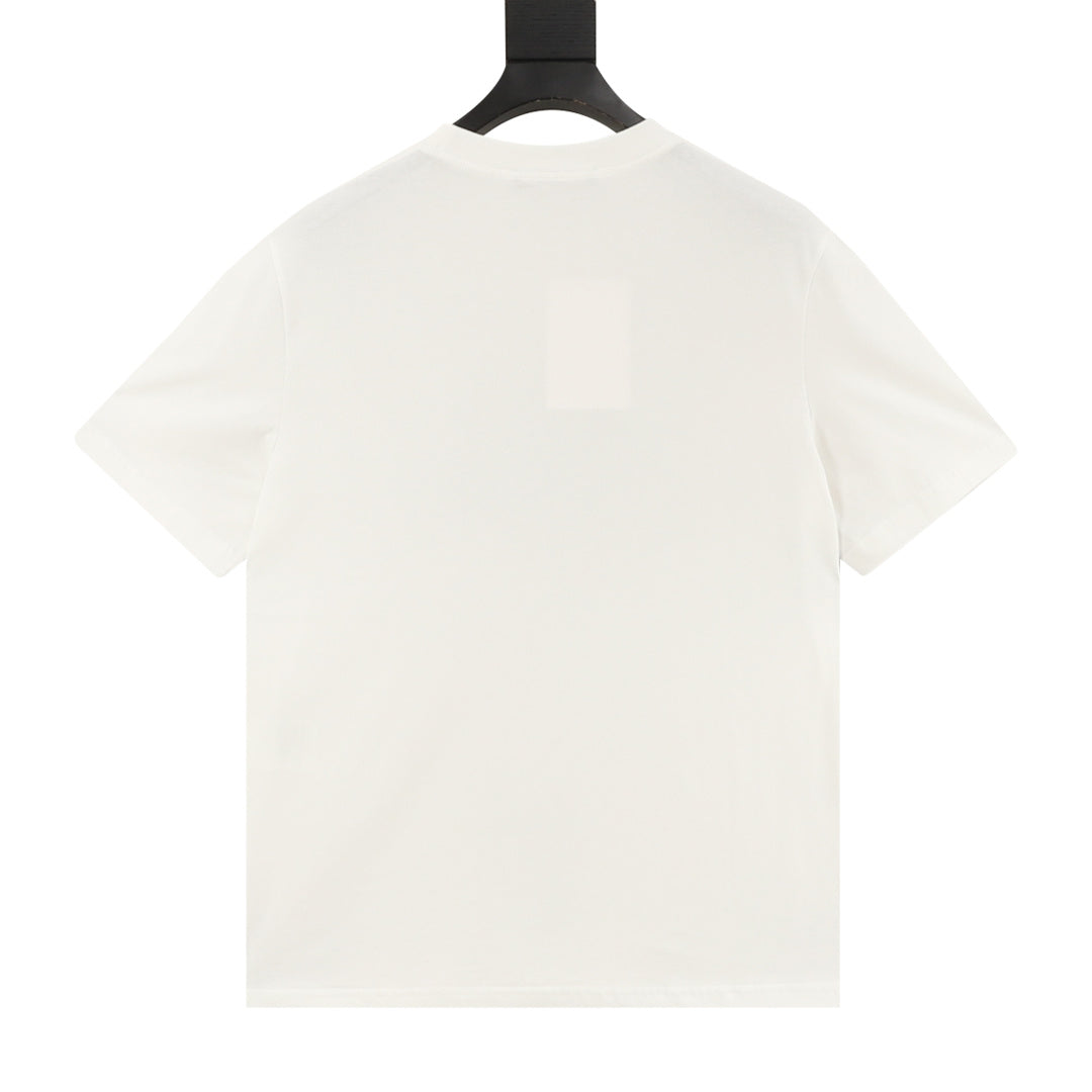 Acne Studios Vintage-Style Letter Logo Short-Sleeve T-Shirt in White