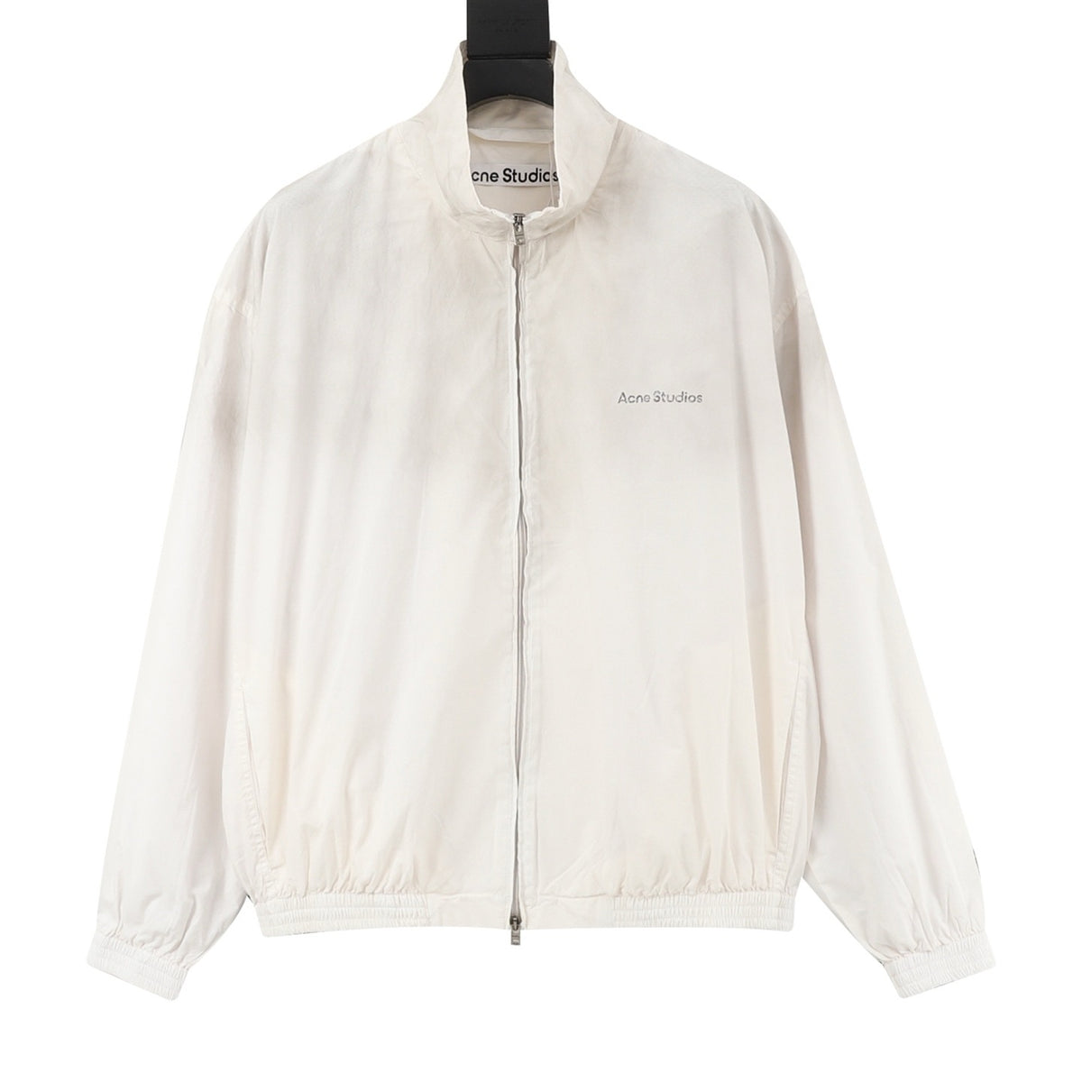 Acne Studios Women's Men's Off-White Stand-Collar Zip-Up Jacket