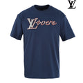 Louis Vuitton Men's Navy LV Lovers Short Sleeve T-Shirt