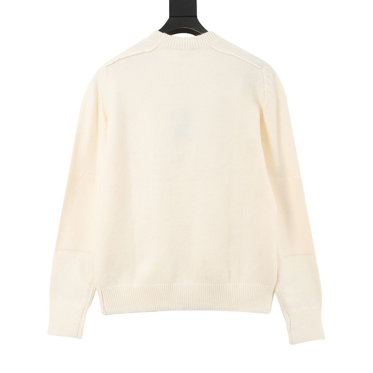 Burberry Women's & Men's Cream Equestrian Knight Patch Crewneck Sweater