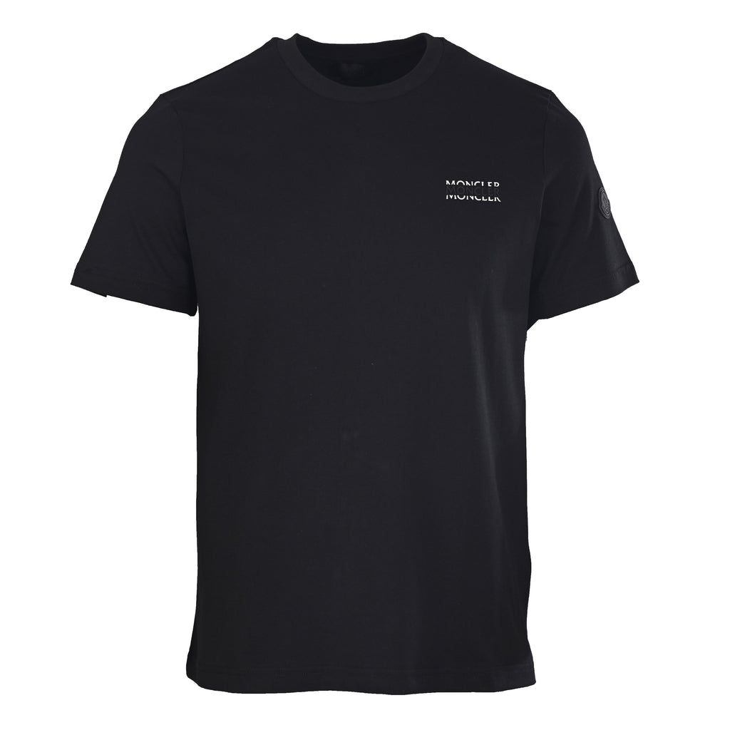Moncler Men's Black Double Logo T-Shirt