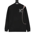 Louis Vuitton Women's Men's Black Rope Strap Print Long-Sleeve T-Shirt