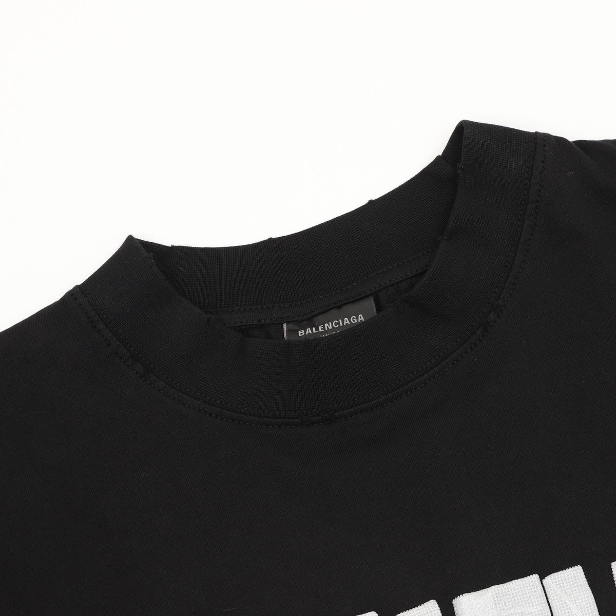 Balenciaga Women's Men's Black Logo Long-Sleeve T-Shirt