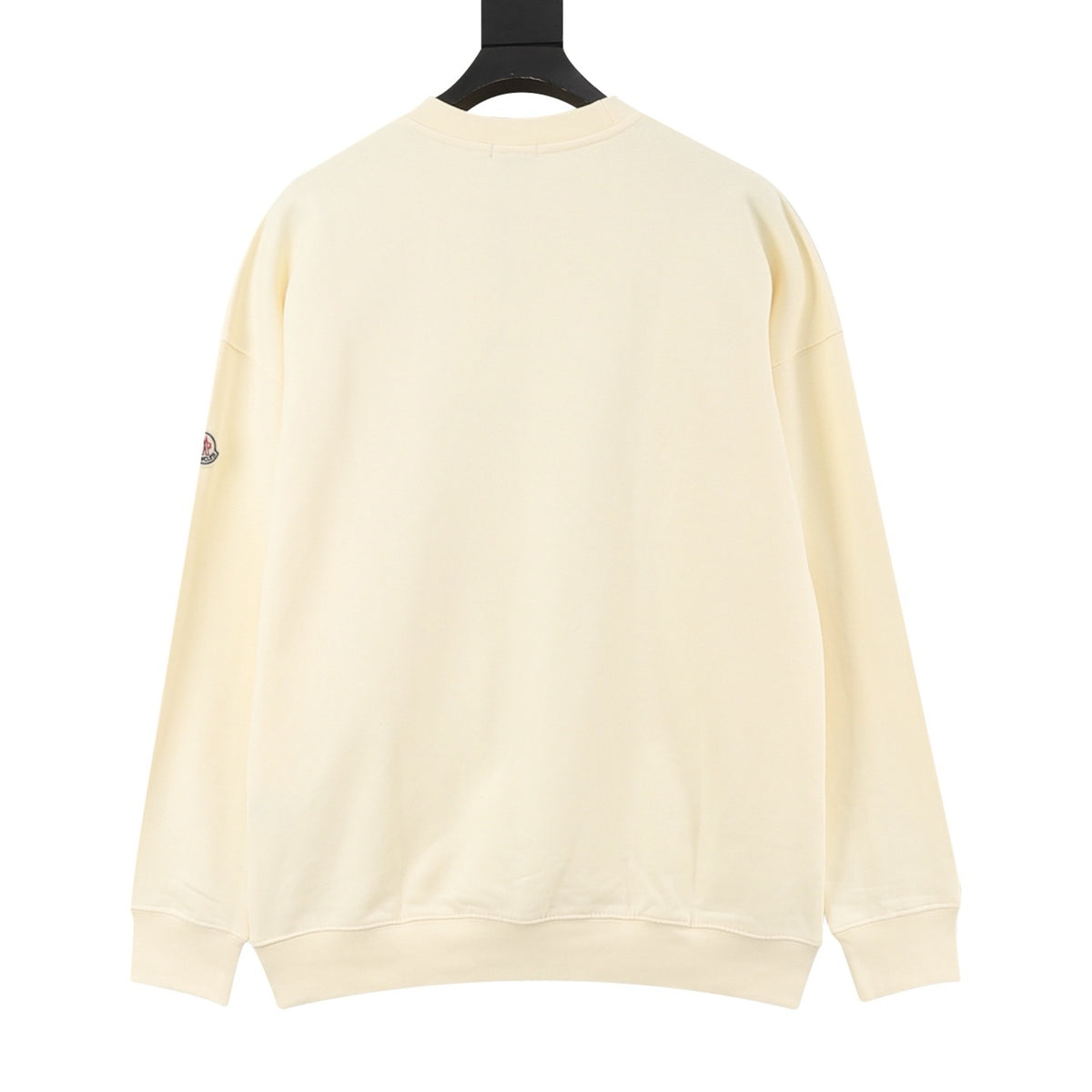 Moncler Women's & Men's Cream Archive Script Logo Crewneck Sweatshirt
