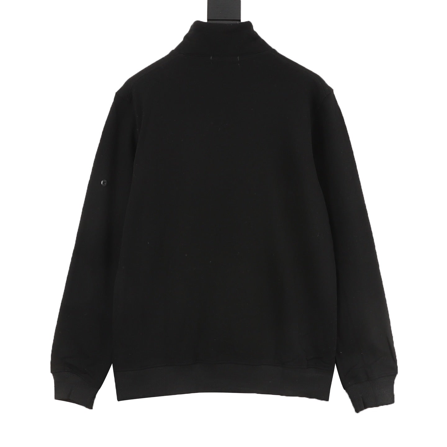 Stone Island Half-Zip Pullover Sweatshirt — Olive Green, Sleeve Badge | SS26