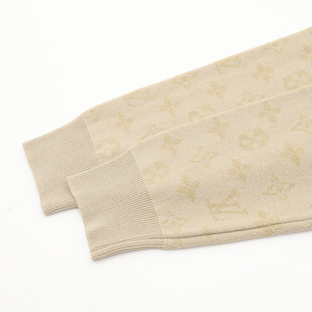 Louis Vuitton LV Monogram Gradient Knit Sweater | Khaki All-Over Print Luxury Knitwear