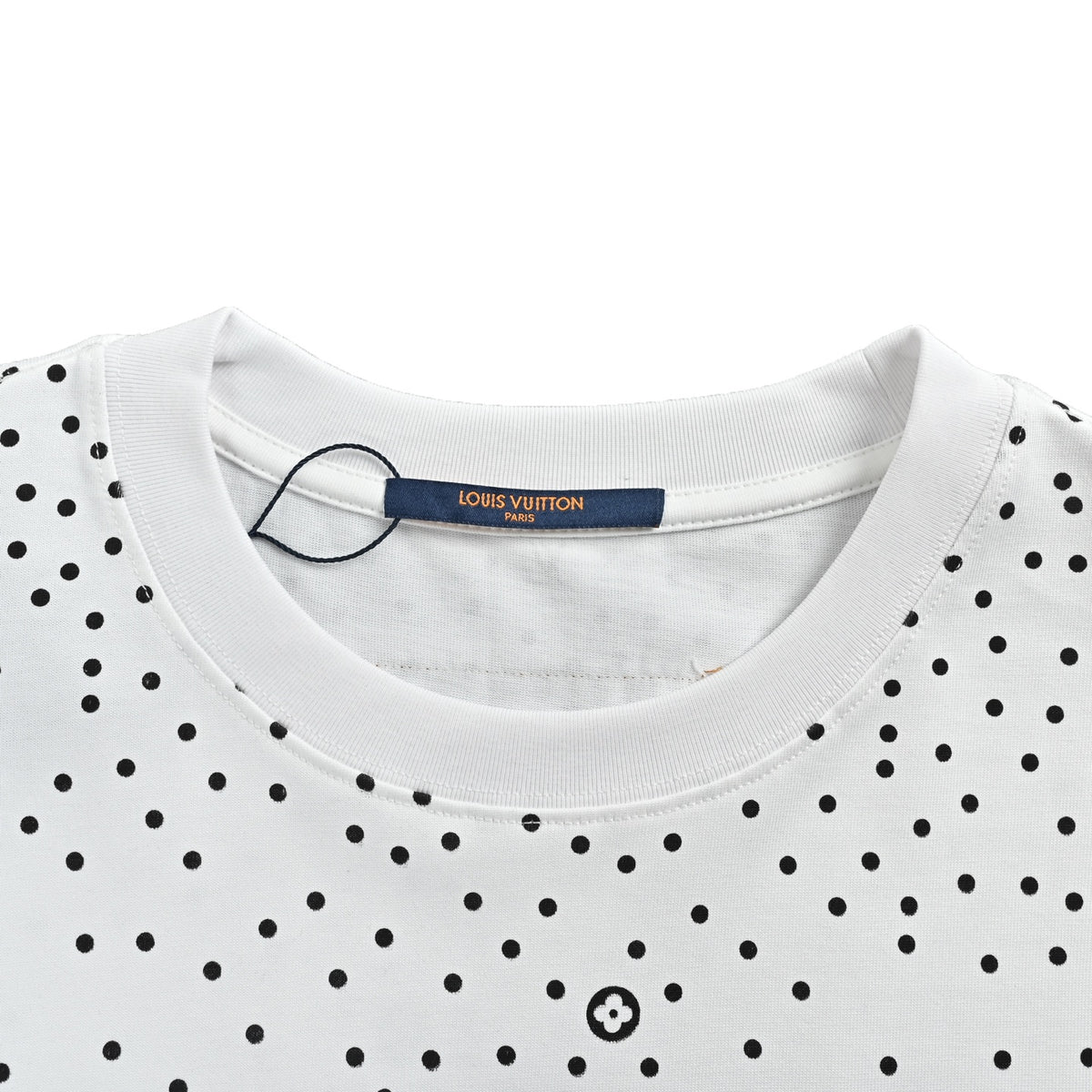 Louis Vuitton Polka Dot Monogram Short-Sleeve T-Shirt in White