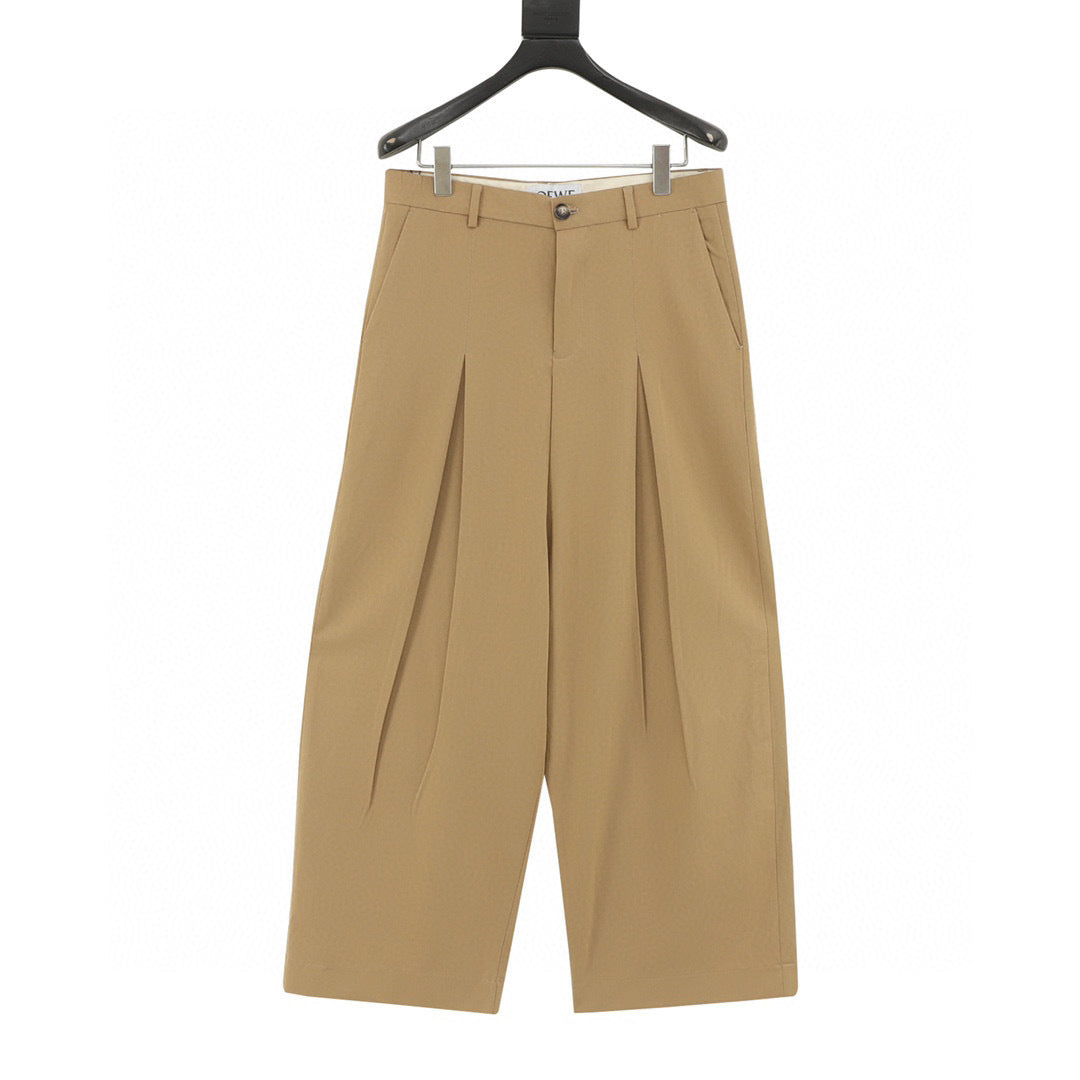 Loewe Deep Pleat Wide-Leg Tailored Trousers
