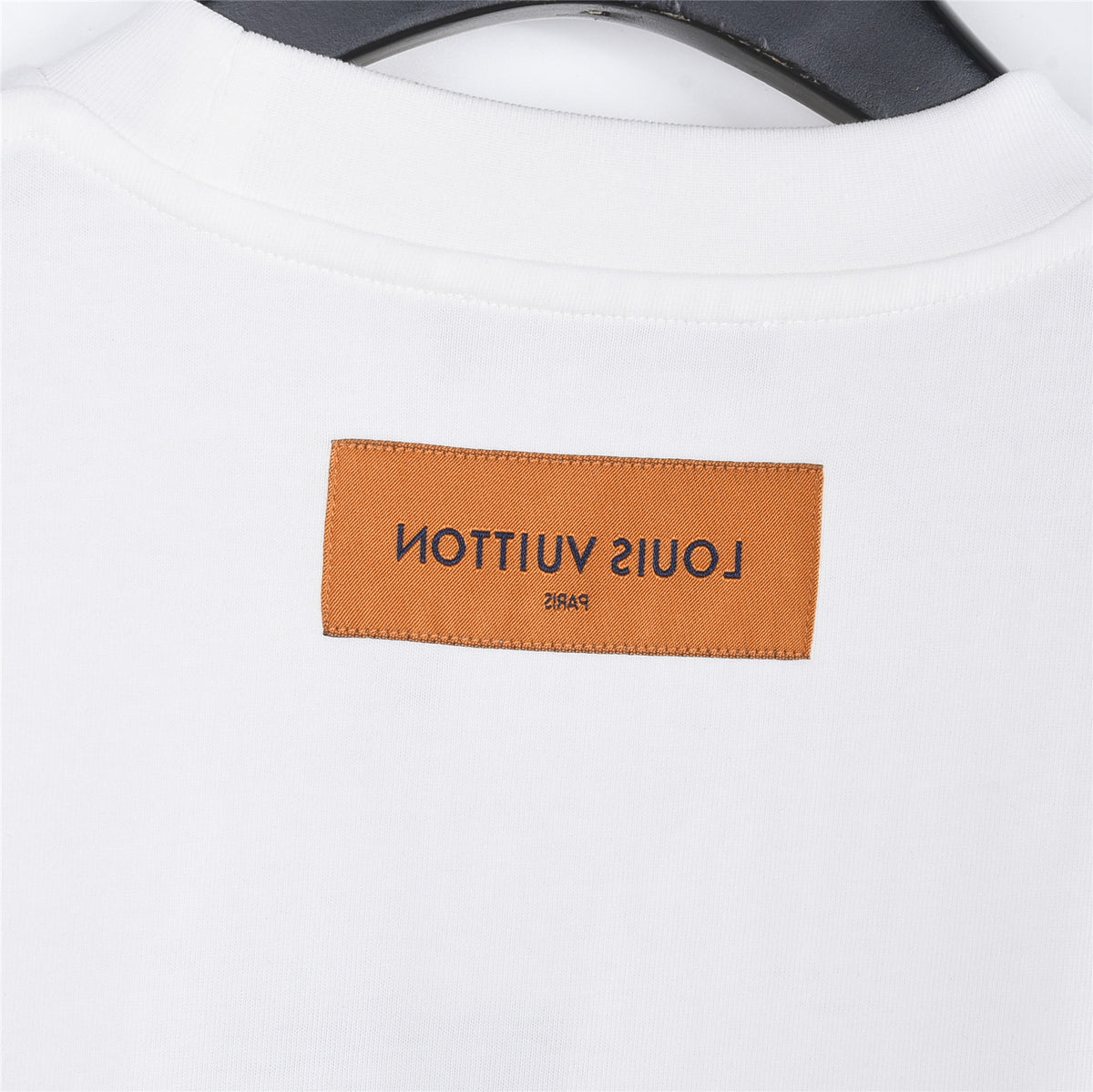 Louis Vuitton Drip-Effect LV Logo Short-Sleeve T-Shirt in White