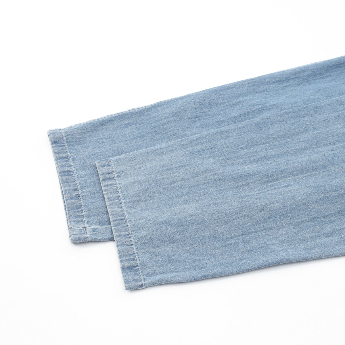Loewe Women's Men's Light Blue Drawstring-Waist Denim Trousers