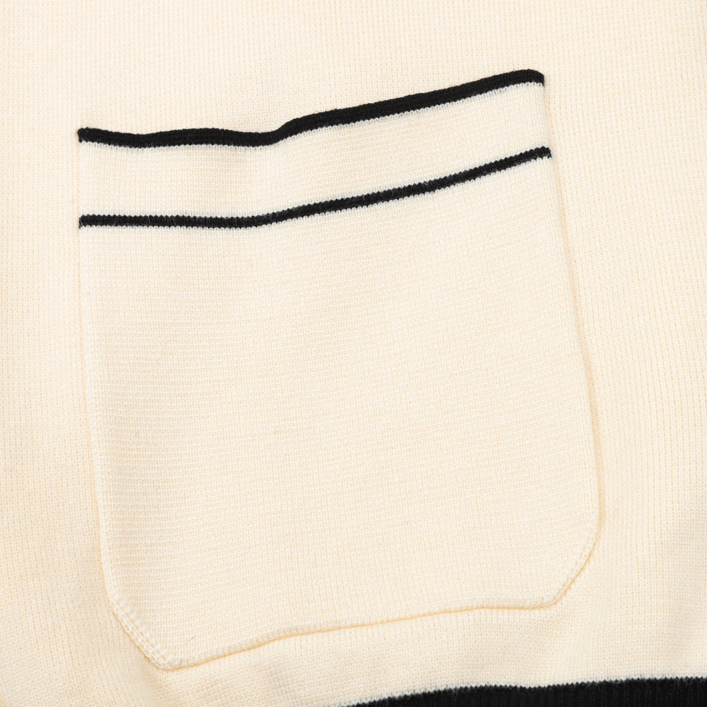 Chanel Contrast-Trim Knit Cardigan with CC Logo and Collar