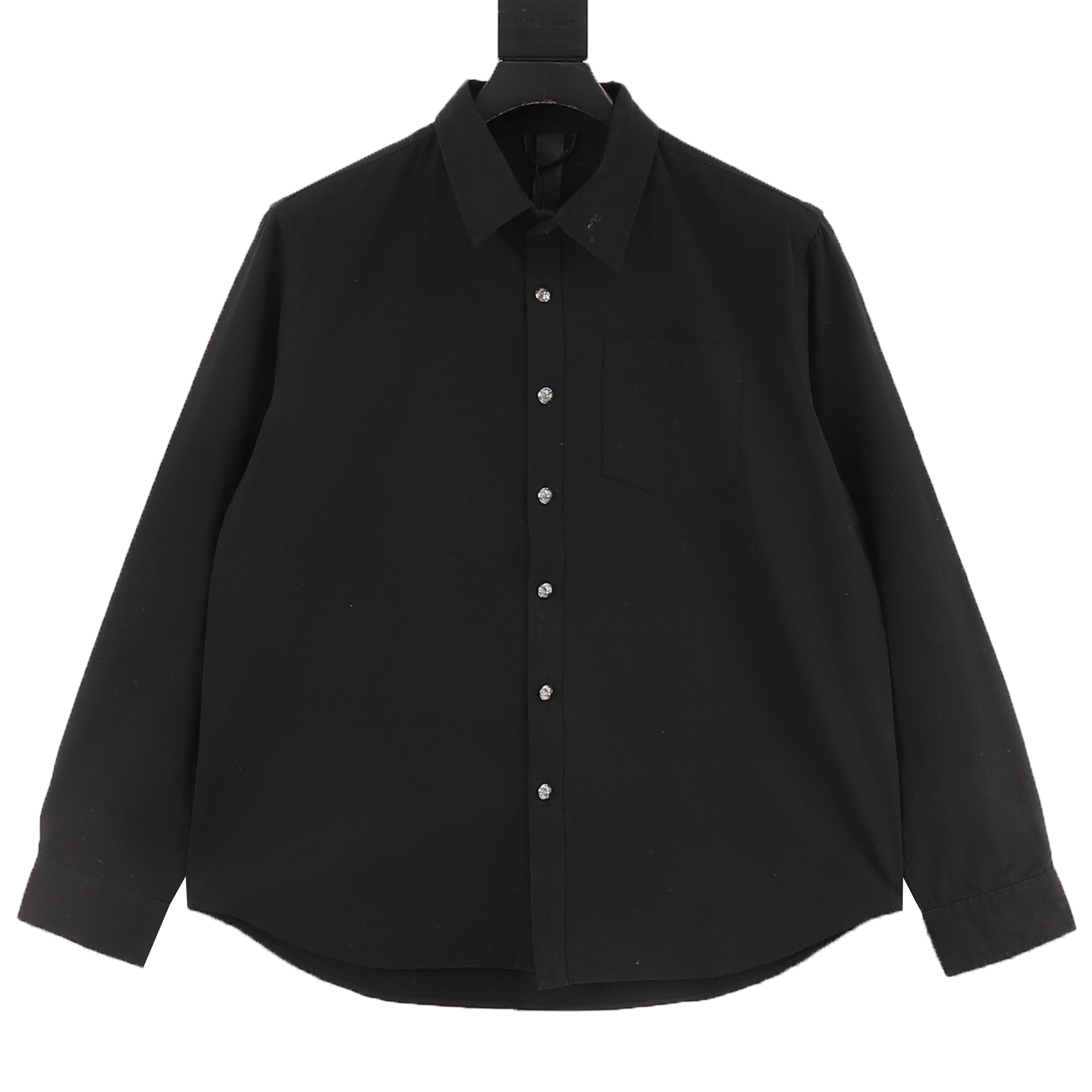 Chrome Hearts Cross Button Long-Sleeve Shirt