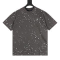 Louis Vuitton Water Drop Monogram Print Short-Sleeve T-Shirt in Grey