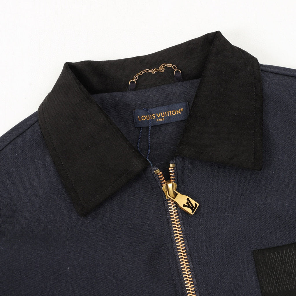 Louis Vuitton Damier Pocket LV Hardware Zip-Up Chore Jacket