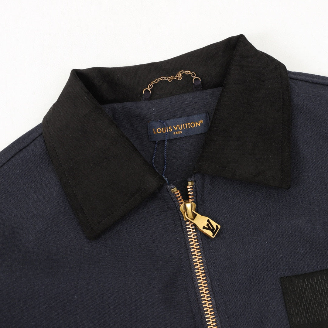 Louis Vuitton Damier Pocket LV Hardware Zip-Up Chore Jacket