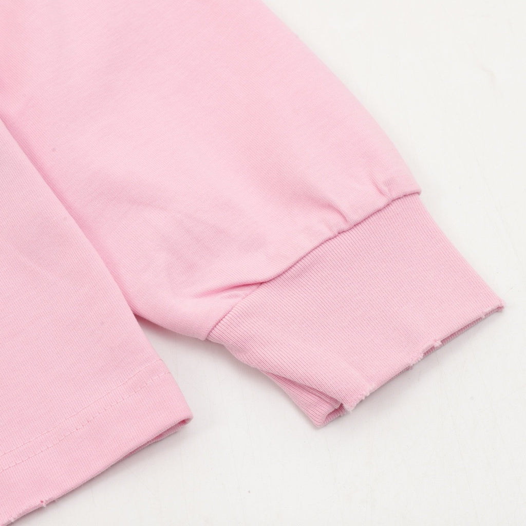 VOGUE Women's Men's Pink Logo Long-Sleeve T-Shirt