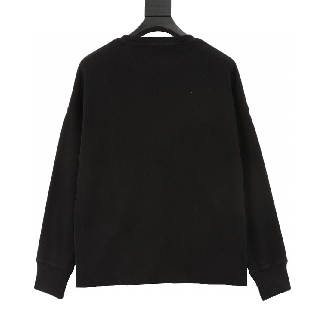 Loewe 25FW Anagram Embroidered Waffle Knit Sweatshirt