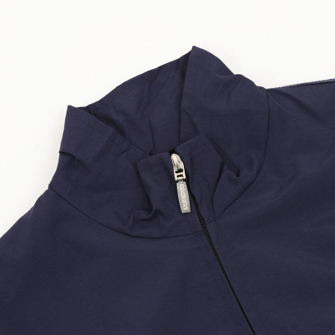 Balenciaga 26SS Sport Logo Embroidered Zip-Up Track Jacket