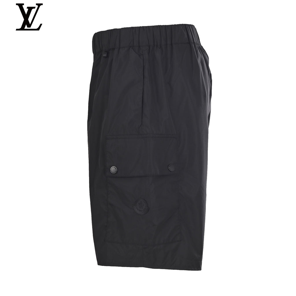 Louis Vuitton Men's Black Nylon Cargo Shorts