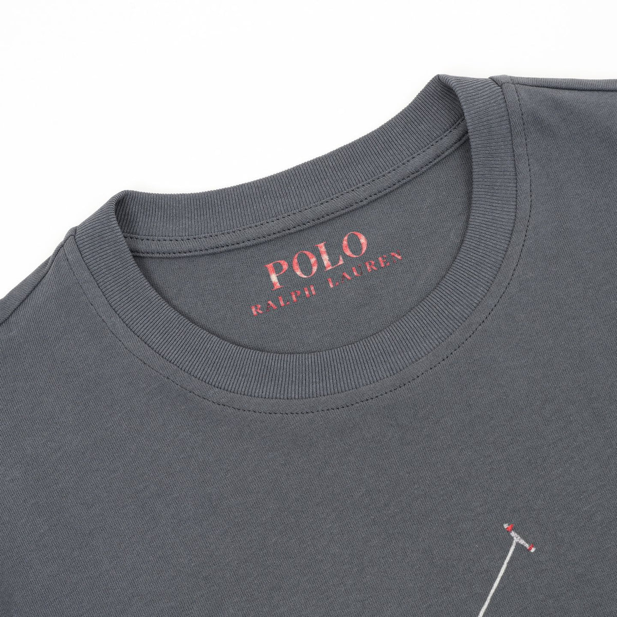 Polo Ralph Lauren Big Pony Vintage-Style Print Short-Sleeve T-Shirt in Dark Grey