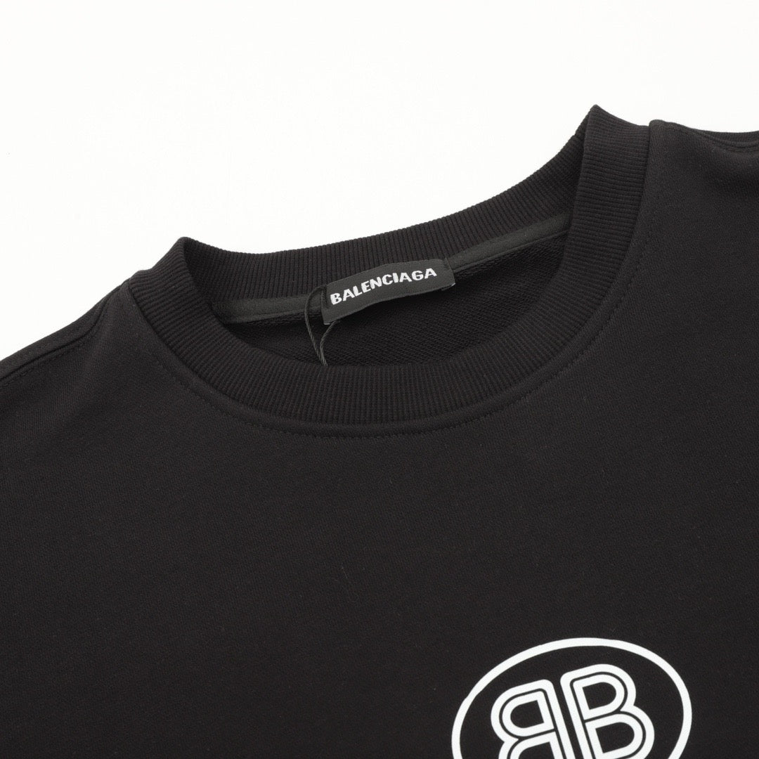 Balenciaga Women's Men's Black Bad Poker Player Crewneck Sweatshirt