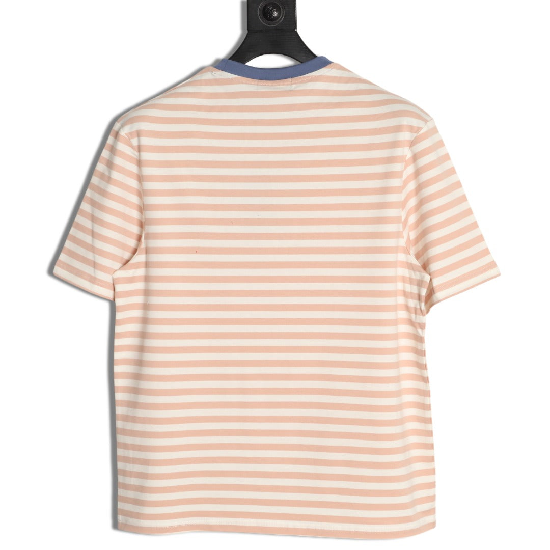 Polo Ralph Lauren Pink & White Striped T-Shirt