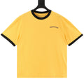 Chrome Hearts Men's Yellow Small Logo Print Ringer T-Shirt
