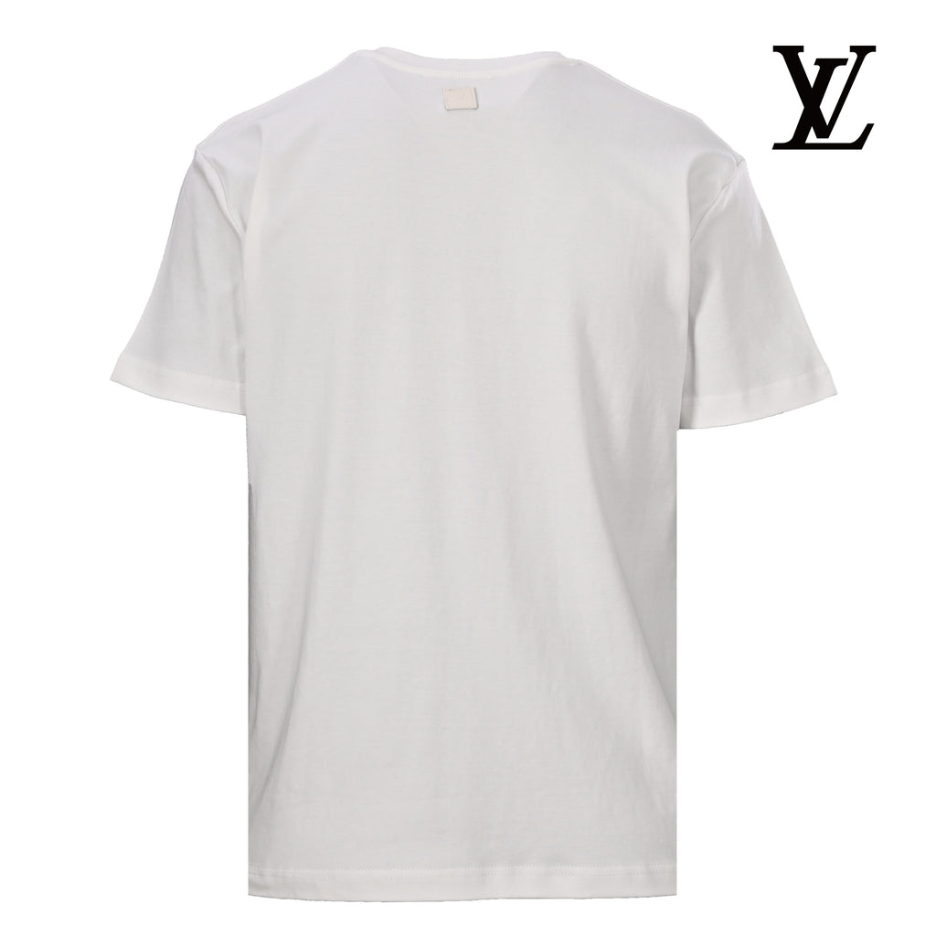 Louis Vuitton Men's White Plain T-Shirt