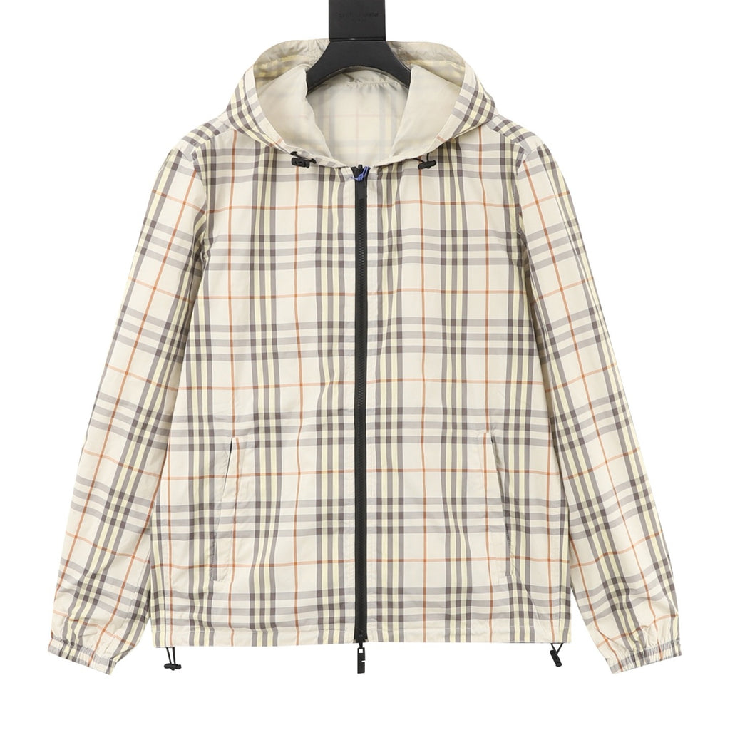 Burberry Women's & Men's Vintage Check Hooded Zip-Up Jacket
