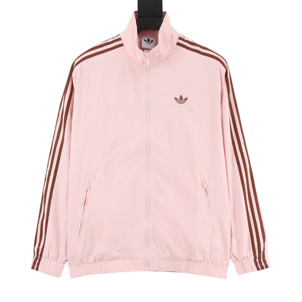 Adidas Originals Adicolor Three-Stripe Track Jacket | Light Blue Retro Zip-Up Outerwear