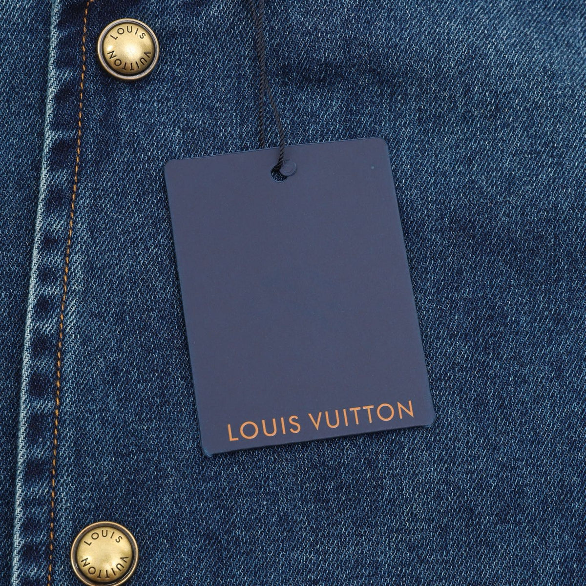 Louis Vuitton Men's Denim Bomber Jacket in Blue