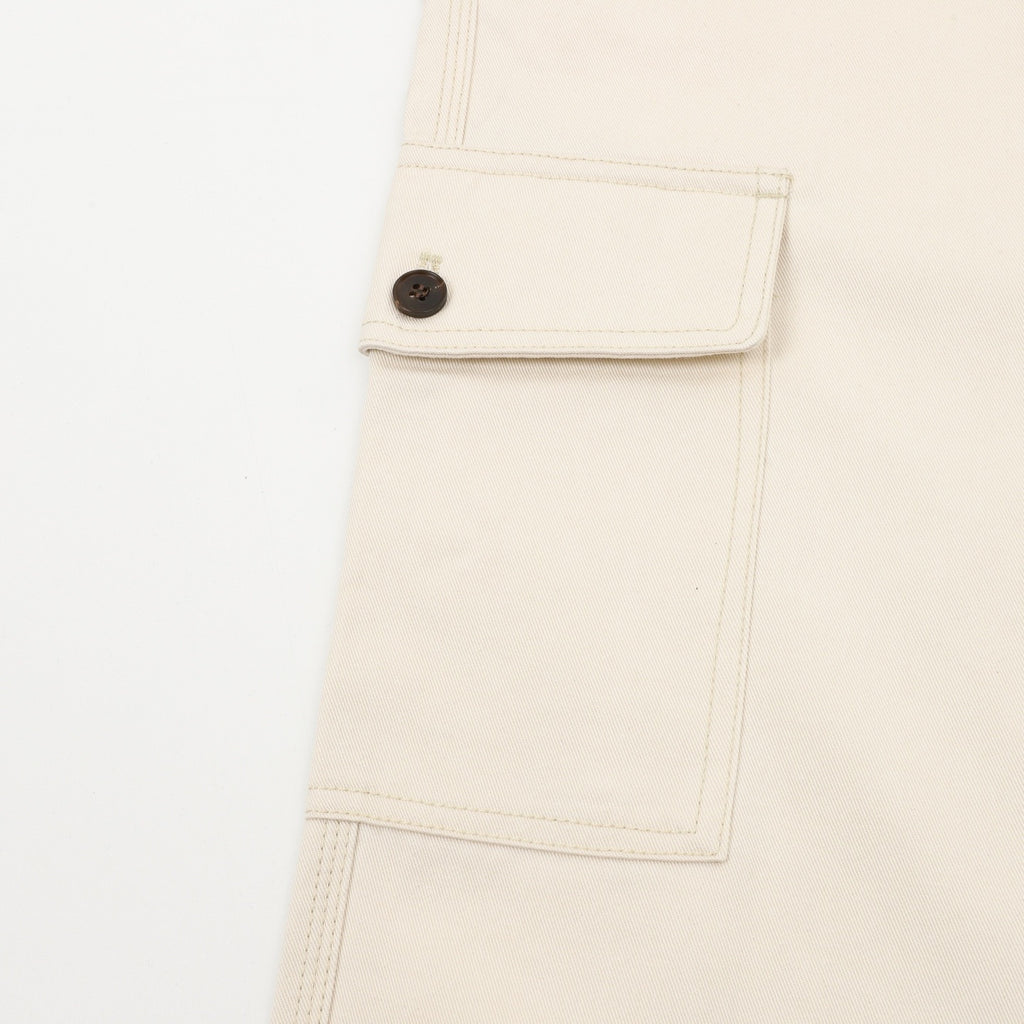Prada Women's Men's Off-White Wide-Leg Cargo Pants