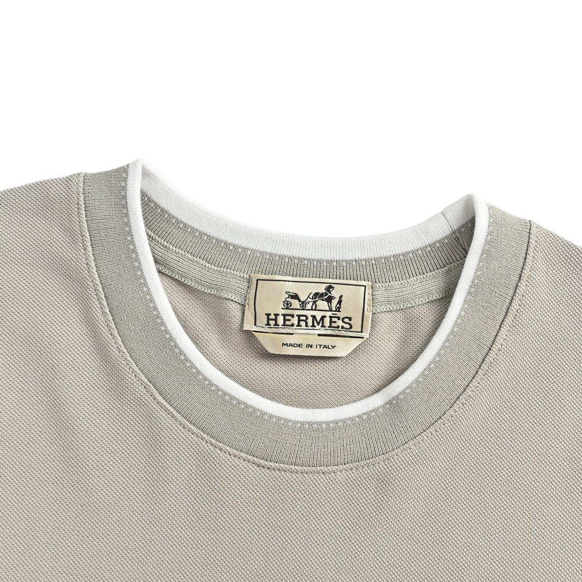 Hermès Men's Light Grey Pocket T-Shirt