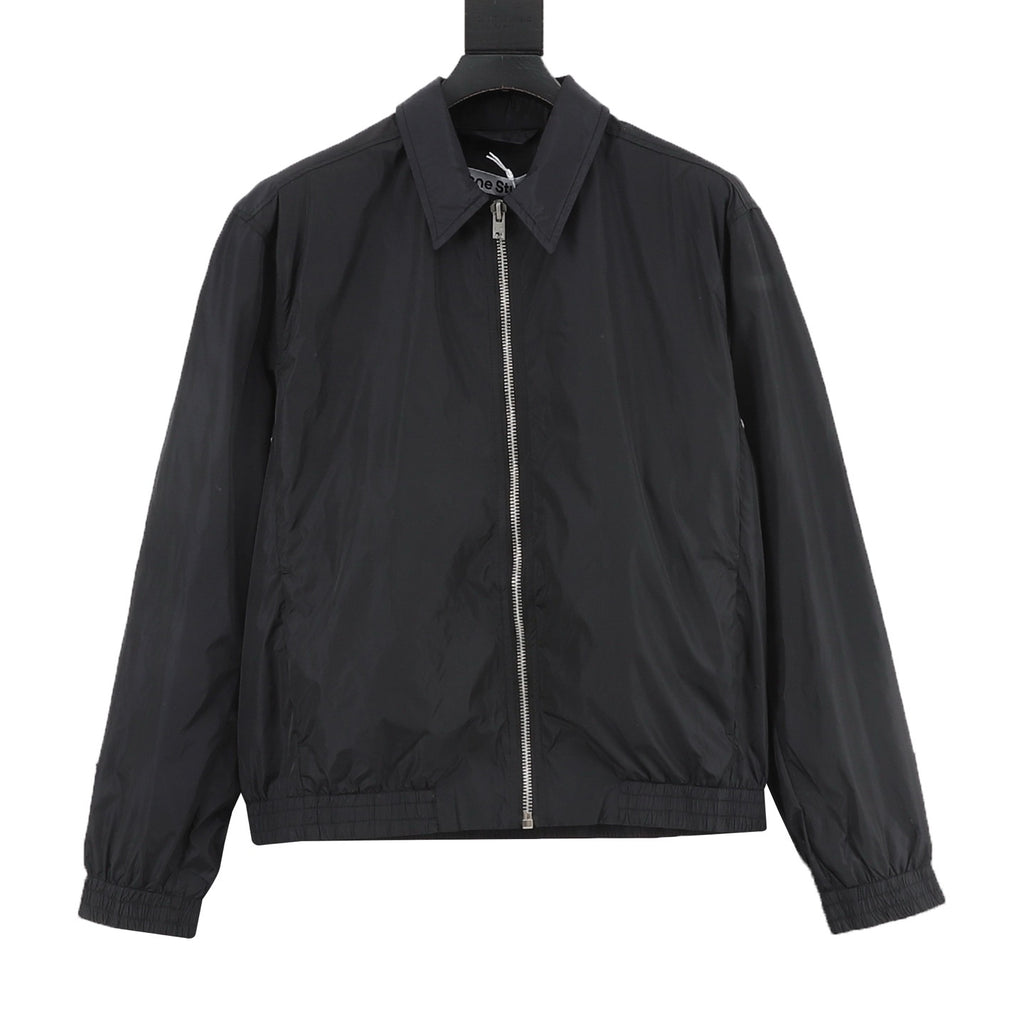 Acne Studios Printed Back Zip-Up Nylon Jacket | Lightweight Windproof Streetwear