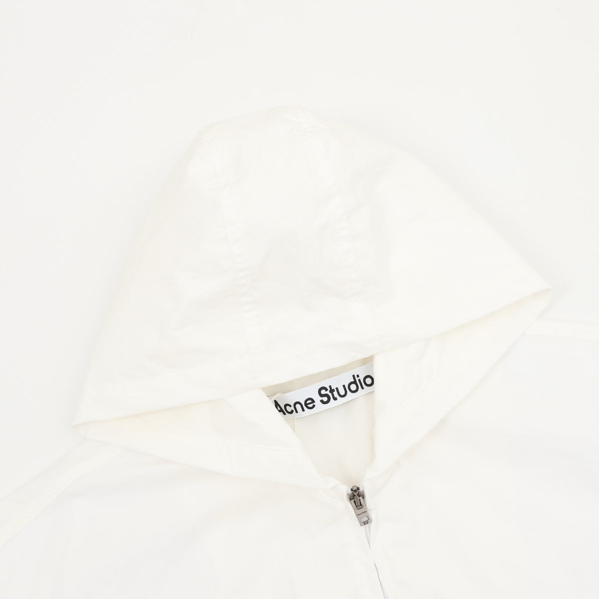 Acne Studios Women's Men's White Logo Hooded Jacket