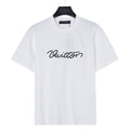Louis Vuitton Script Vuitton Embroidered Short-Sleeve T-Shirt in White