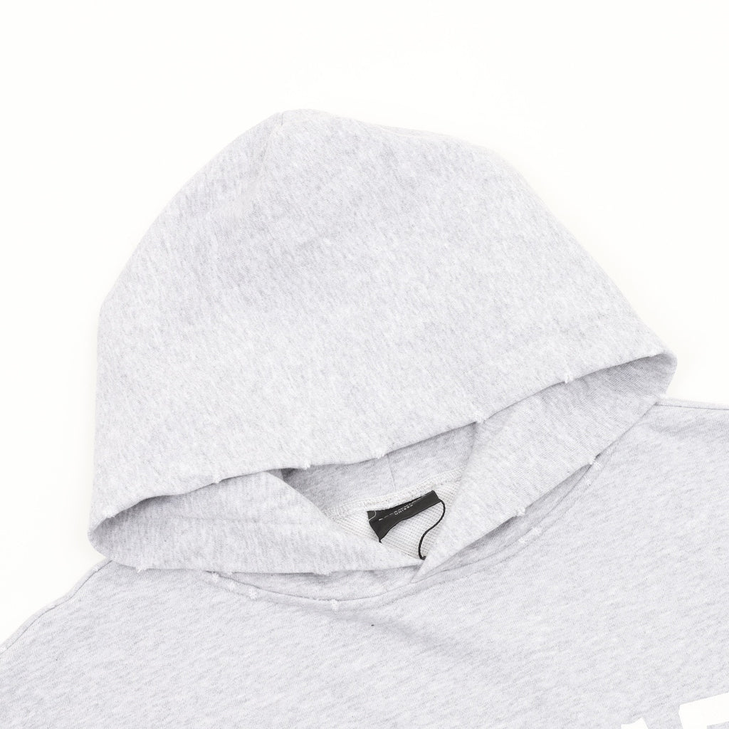 Balenciaga 26SS Destroyed Logo Print Washed Hoodie